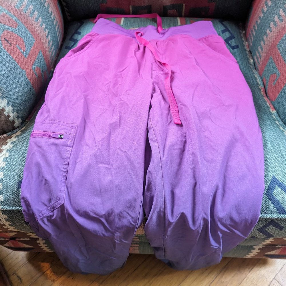 Pink Ombre Figs Scrub Pants